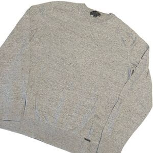 Express Heathered Gray Black Specks Cotton Pullover Knit Sweater Men's Size M